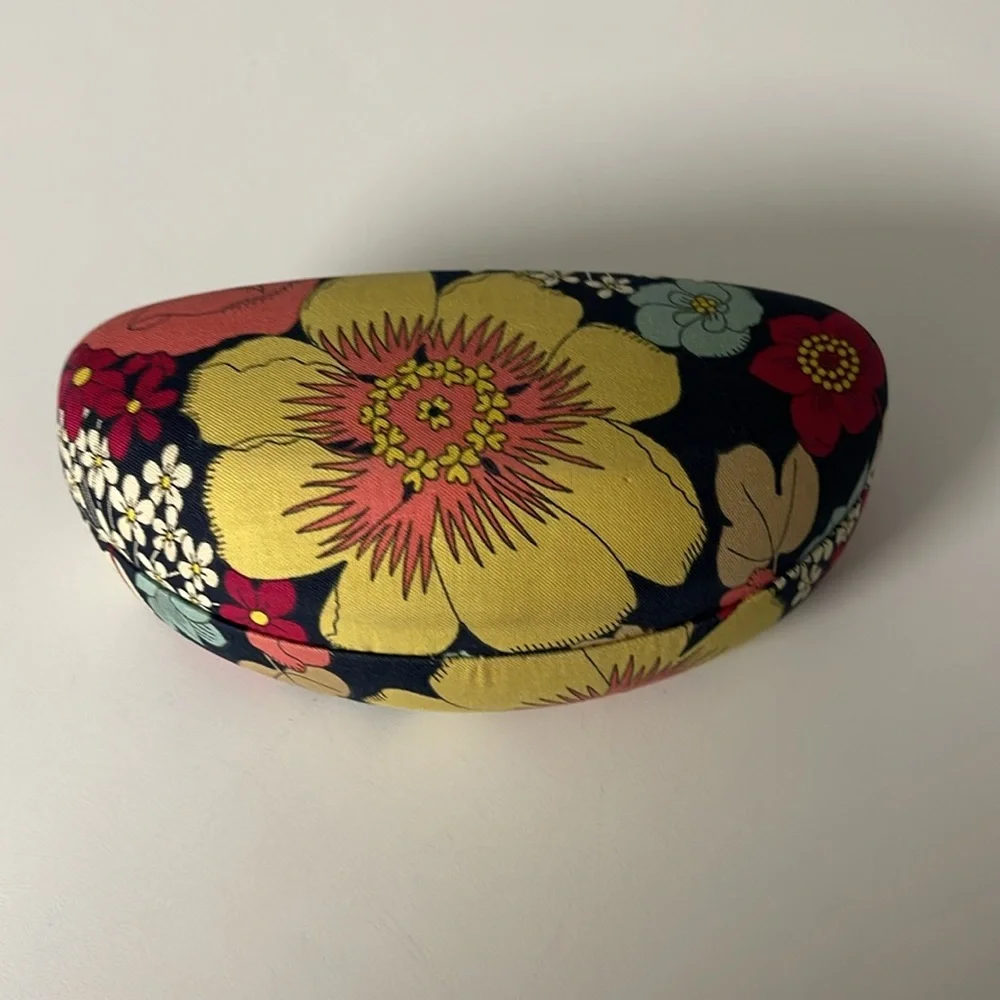 Rare Vera Bradley Floral Clamshell Eyeglass Case